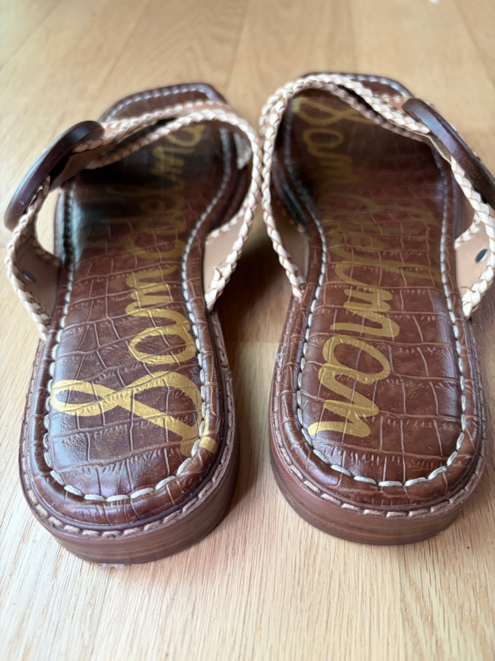 Sam Edelman Harlie Leather sandal slides -size 7.5 - Picture 6 of 15